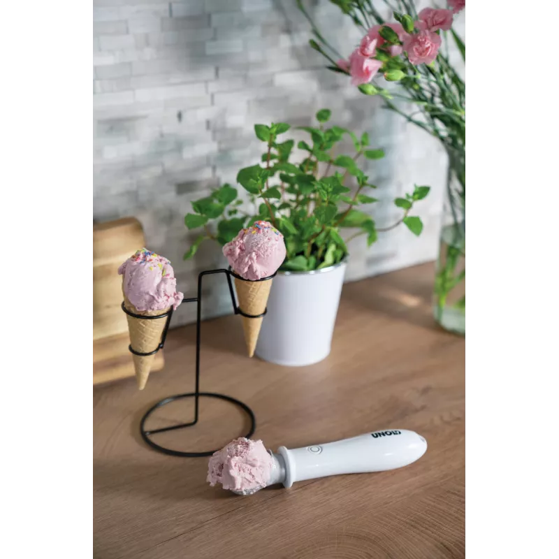 Disher scoop Unold 488990 4 mm Nerūdijantis plienas Plastikas Balta