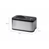 Unold 48826 Eismaschine & Joghurtbereiter EVA kompresorinis ledų aparatas 1,5 L 120 W juoda, nerūdijantis plienas