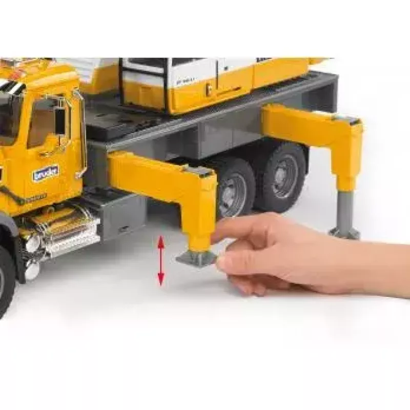 Kraninis sunkvežimis BRUDER MACK Granite Liebherr