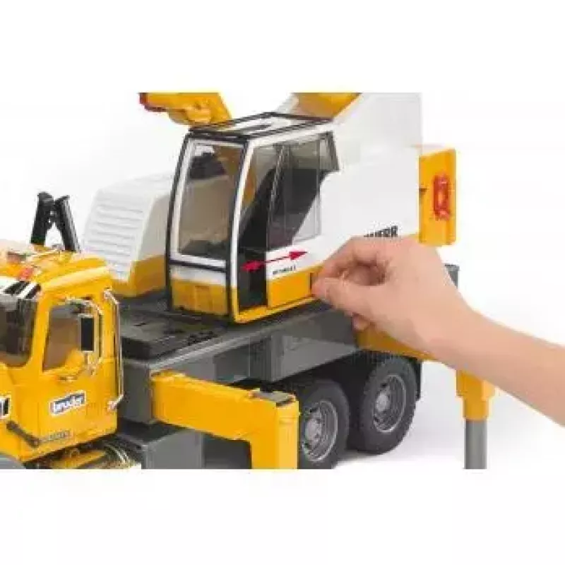 Kraninis sunkvežimis BRUDER MACK Granite Liebherr