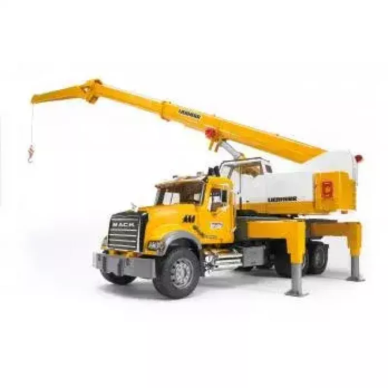 Kraninis sunkvežimis BRUDER MACK Granite Liebherr