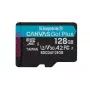 Kingston Technology 128 GB microSDXC Canvas Go Plus Gen4 200R A2 U3, vienetinis paketas be adapterio