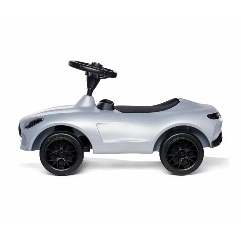 Važinėjamas automobilis Simba-Dickie BIG Mercedes-AMG GT sidabrinės/juodos spalvos – vaikiška stumdoma/minama transporto priemonė
