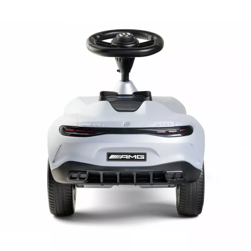 Važinėjamas automobilis Simba-Dickie BIG Mercedes-AMG GT sidabrinės/juodos spalvos – vaikiška stumdoma/minama transporto priemonė