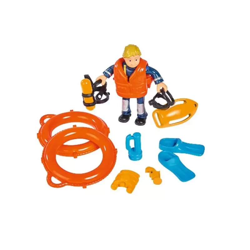 Žaislinė valtis Simba-Dickie Fireman Sam Neptune Boat su figūrėle — žaidimų transporto priemonė