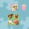Dėlionė Ravensburger UP! Ūkio gyvūnai — progresyvus rinkinys 4, 6, 8, 10 dalių