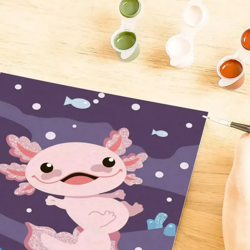 Tapybos rinkinys Ravensburger CreArt – Axolotl (dailės rinkinys) Ravensburger