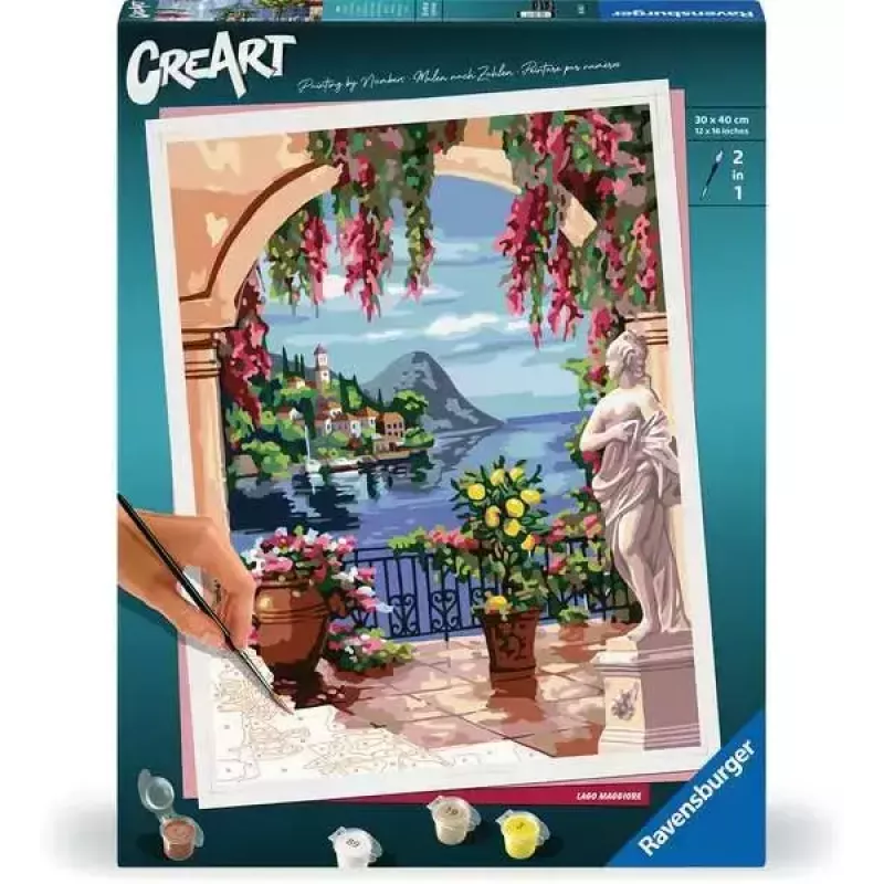 Ravensburger CreArt Premium Lago Maggiore, tapybos motyvas, modelis 25963