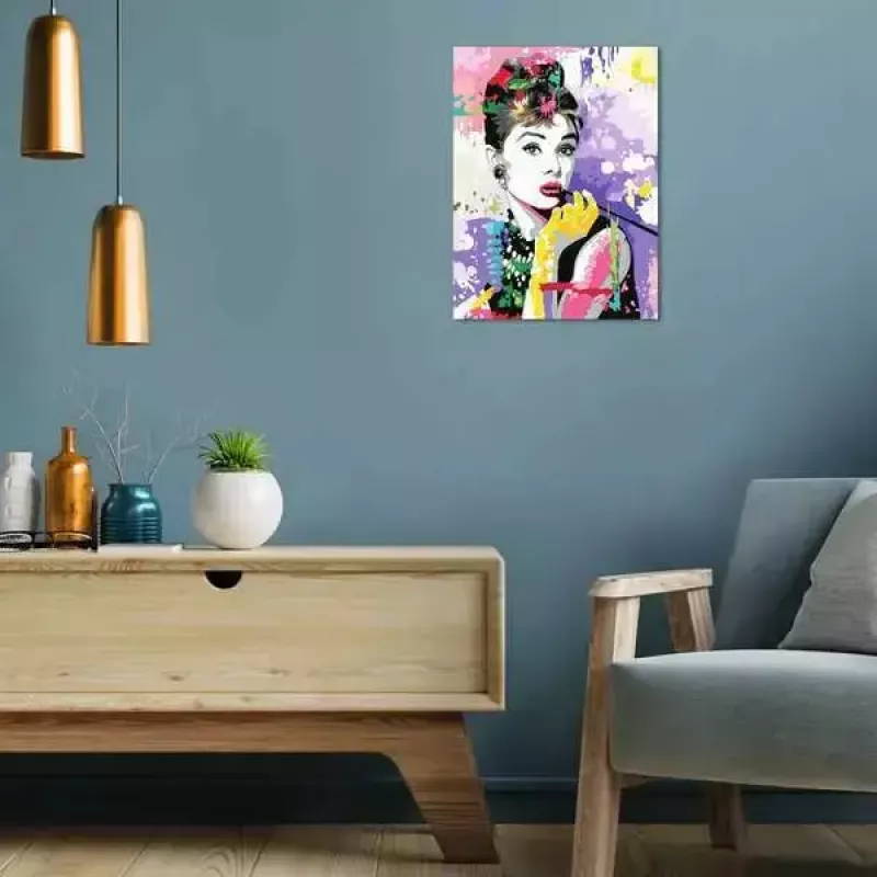 Puzzle piešimo rinkinys Ravensburger CreArt Premium — Audrey Hepburn (Ravensburger 25526)