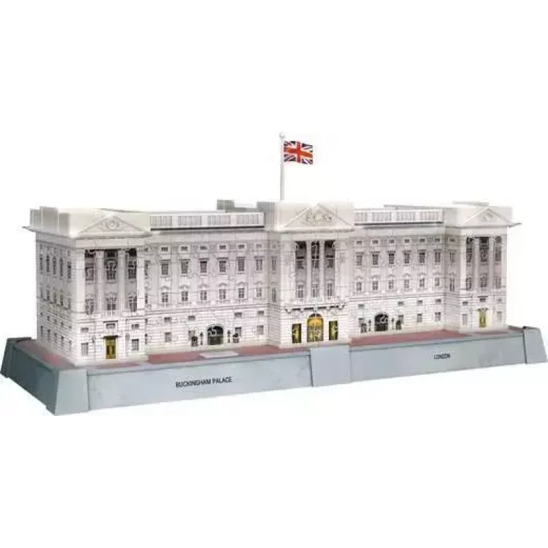 3D dėlionė Ravensburger Iconics Buckingham Palace su šviesa, 216 dalių