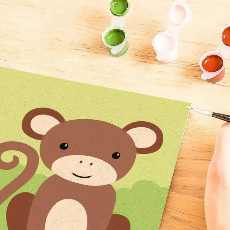 Ravensburger CreArt tapybos rinkinys Mažoji Beždžionėlė – vaikiškas kūrybinis dažų rinkinys