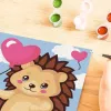 Tapybos pagal numerius rinkinys Ravensburger CreArt Hearty Hedgehog (modelis 25883) — tapybos komplektas