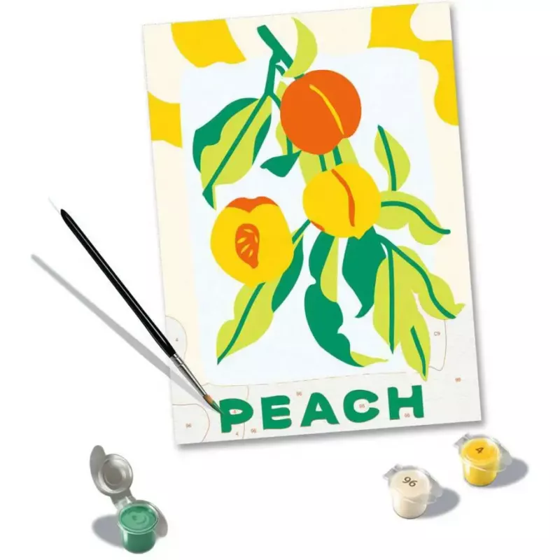 Tapybos rinkinys Ravensburger CreArt — Peaches (kūrybinis tapybos rinkinys, modelis 25517)