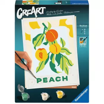 Tapybos rinkinys Ravensburger CreArt — Peaches (kūrybinis tapybos rinkinys, modelis 25517)