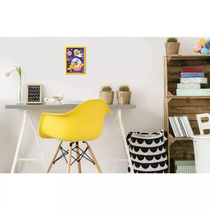 Piešimo pagal skaičius rinkinys Ravensburger CreArt – „Gyvūnai kosmose“ tapybos rinkinys