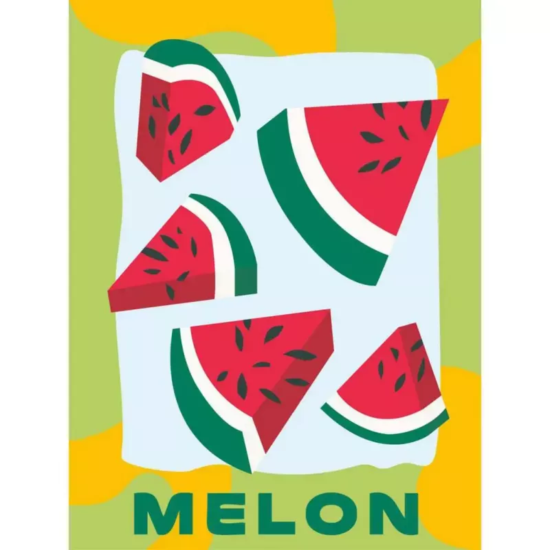 Tapybos pagal numerius rinkinys Ravensburger CreArt – Melionai (dizainas), Ravensburger 25516