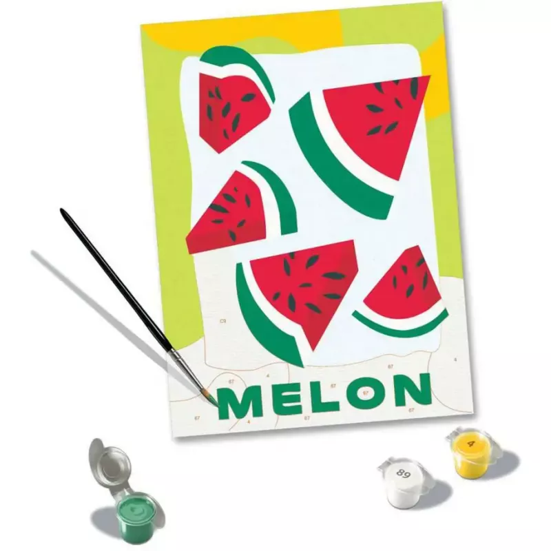 Tapybos pagal numerius rinkinys Ravensburger CreArt – Melionai (dizainas), Ravensburger 25516