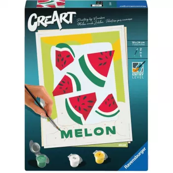 Tapybos pagal numerius rinkinys Ravensburger CreArt – Melionai (dizainas), Ravensburger 25516