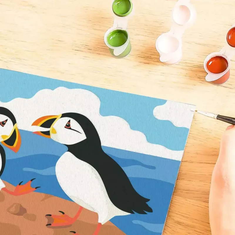 Ravensburger CreArt Puffins tapybos rinkinys