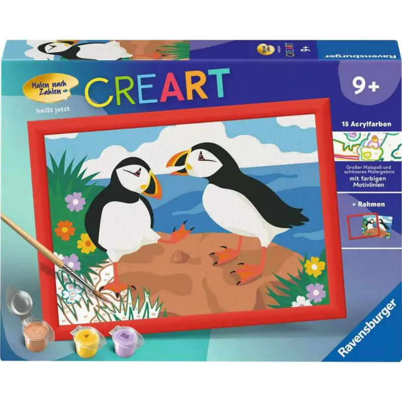 Ravensburger CreArt Puffins tapybos rinkinys