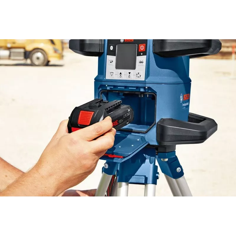 Lazerinis nivelyras Bosch GRL 600 CHV Professional — 18V raudono lazerio linija, baterija ProCORE18V 4,0Ah