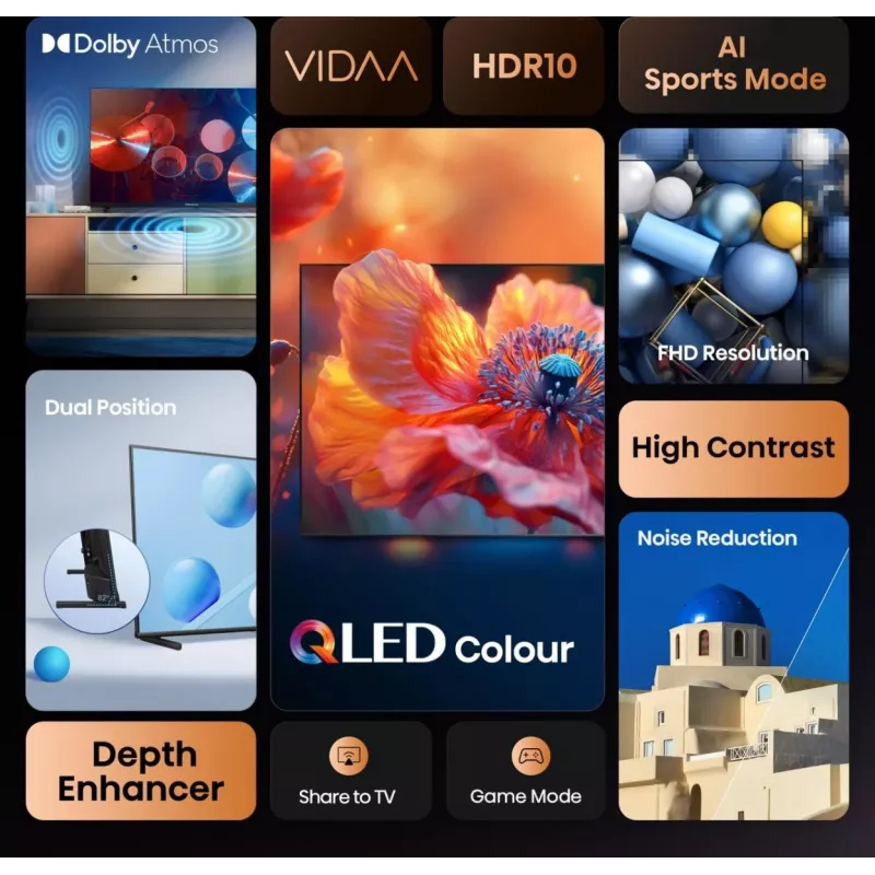 Hisense 32A5Q 81.3 cm (32 col.) Full HD išmanusis televizorius Wi-Fi juodas