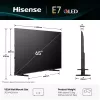 Hisense 65E77Q 165,1 cm (65 colių) 4K Ultra HD išmanusis televizorius Wi-Fi juodas