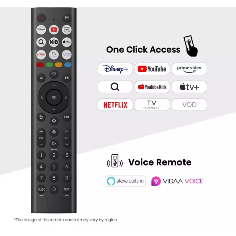 Hisense 65E77Q 165,1 cm (65 colių) 4K Ultra HD išmanusis televizorius Wi-Fi juodas
