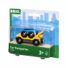 Ravensburger BRIO modelinis geležinkelio automobilių transporteris — 2 dalių, juoda/mėlyna/geltona