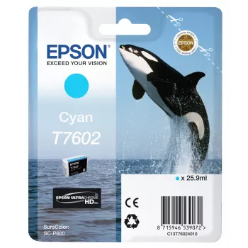rašalo kasetė Epson T7602 Žydra
