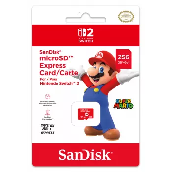 „microSD Express“ kortelė NINTENDO 256 GB, skirta „Nintendo Switch 2“, Mario dizainas