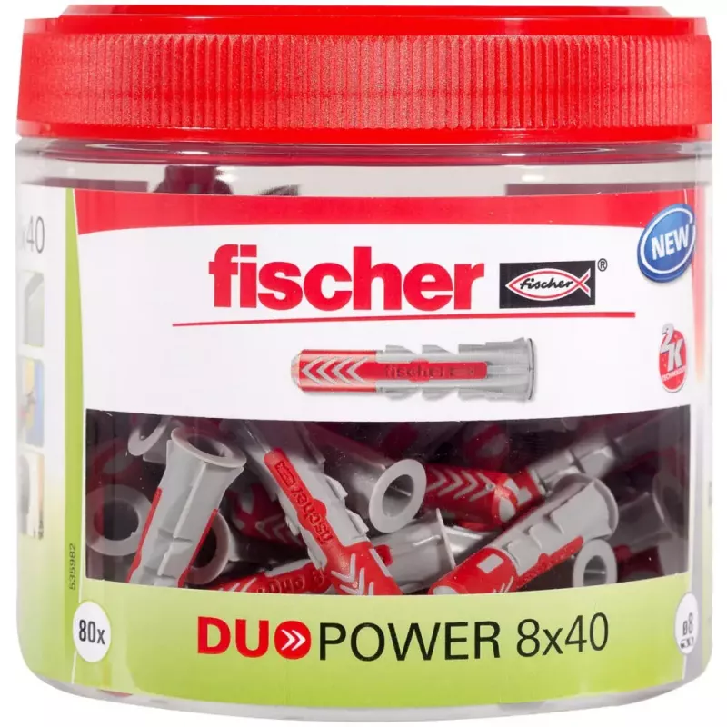 Sieninis kaištis Fischer 535982 varžtų inkaras 81 vnt. 40 mm