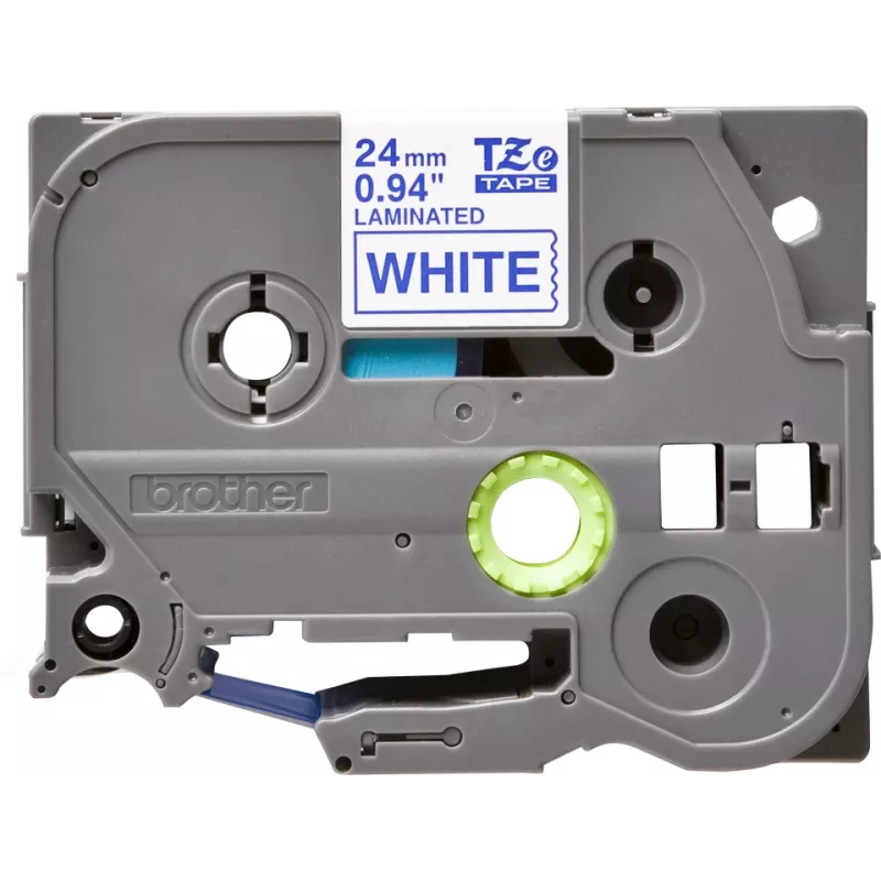 Etikečių juostelė Brother TZe253 24 mm mėlyna ant balto