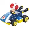 Radijo bangomis valdomas žaislinis automobilis CARRERA Mario Kart Mini RC – Toad Paperbox, 2,4 GHz