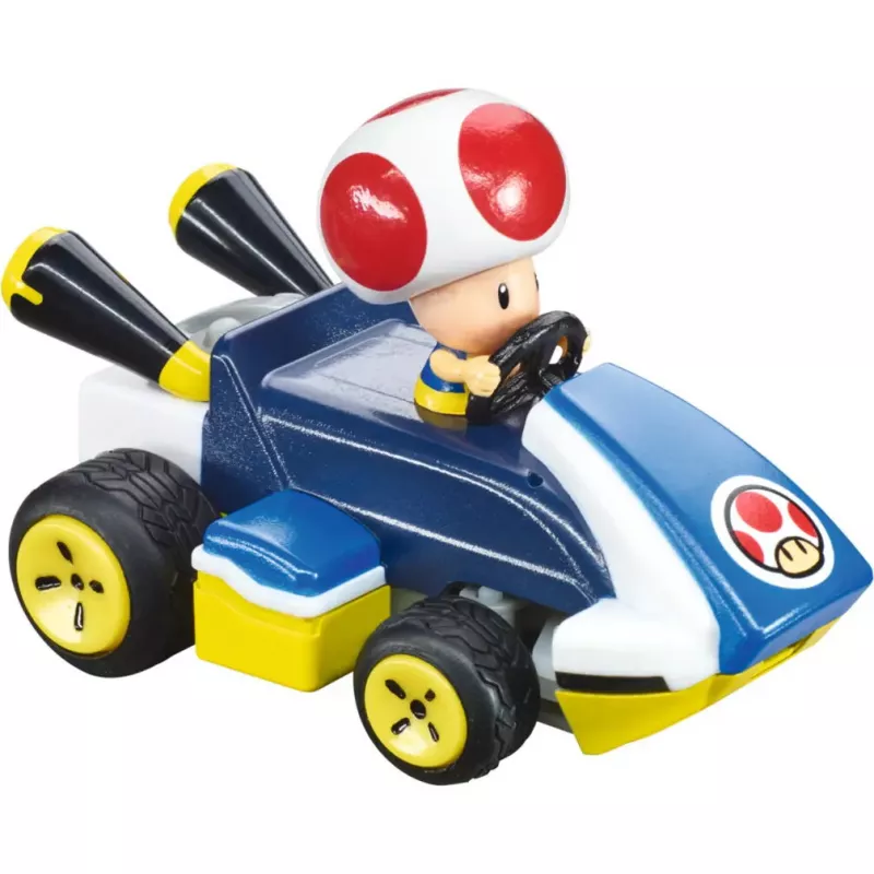 Radijo bangomis valdomas žaislinis automobilis CARRERA Mario Kart Mini RC – Toad Paperbox, 2,4 GHz