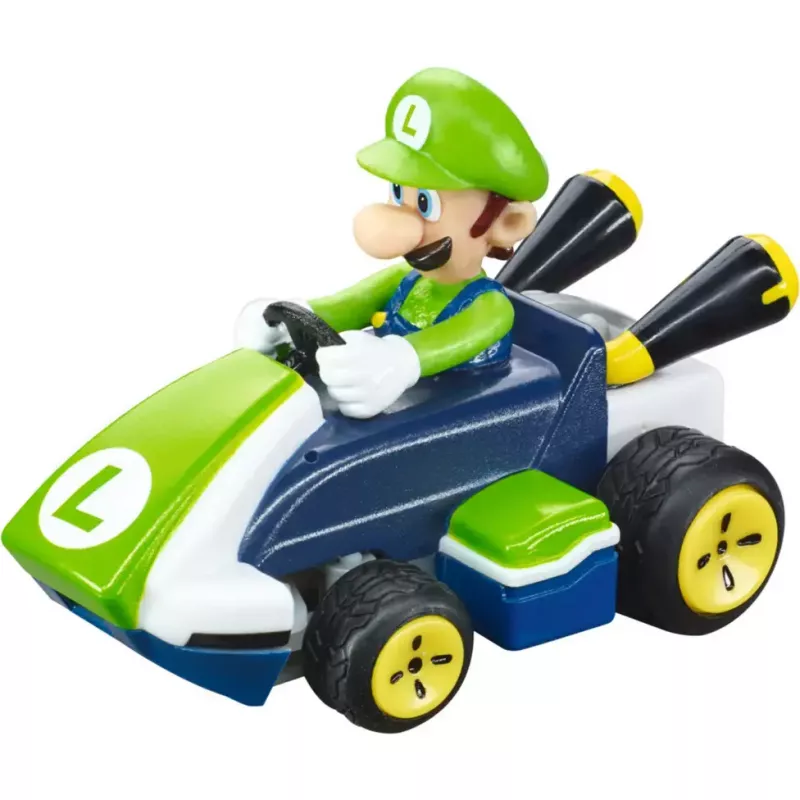 Radijo bangomis valdomas automobilis CARRERA Mario Kart Mini 2.4GHz – Luigi Paperbox