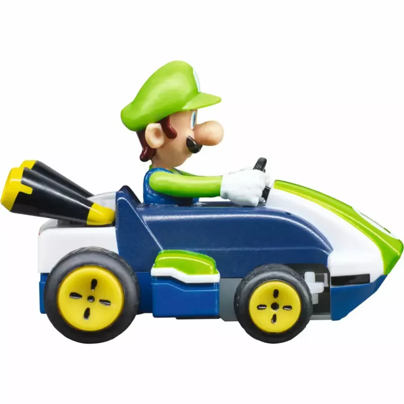 Radijo bangomis valdomas automobilis CARRERA Mario Kart Mini 2.4GHz – Luigi Paperbox