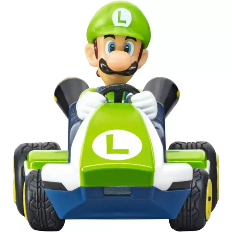 Radijo bangomis valdomas automobilis CARRERA Mario Kart Mini 2.4GHz – Luigi Paperbox