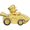 Radijo bangomis valdomas CARRERA Mario Kart Mini RC — Mario Gold auksinis, 2,4 GHz, popierinė dėžutė