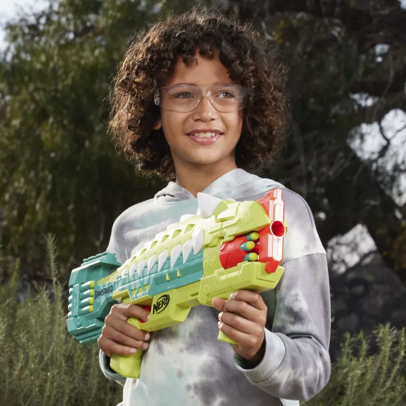 Nerf DinoSquad Armorstrike, žaislinis šautuvas, 8 m., 99 m., Dinozauras, 1 kg