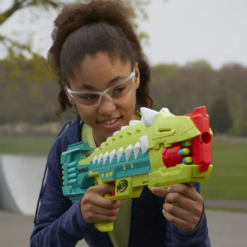 Nerf DinoSquad Armorstrike, žaislinis šautuvas, 8 m., 99 m., Dinozauras, 1 kg
