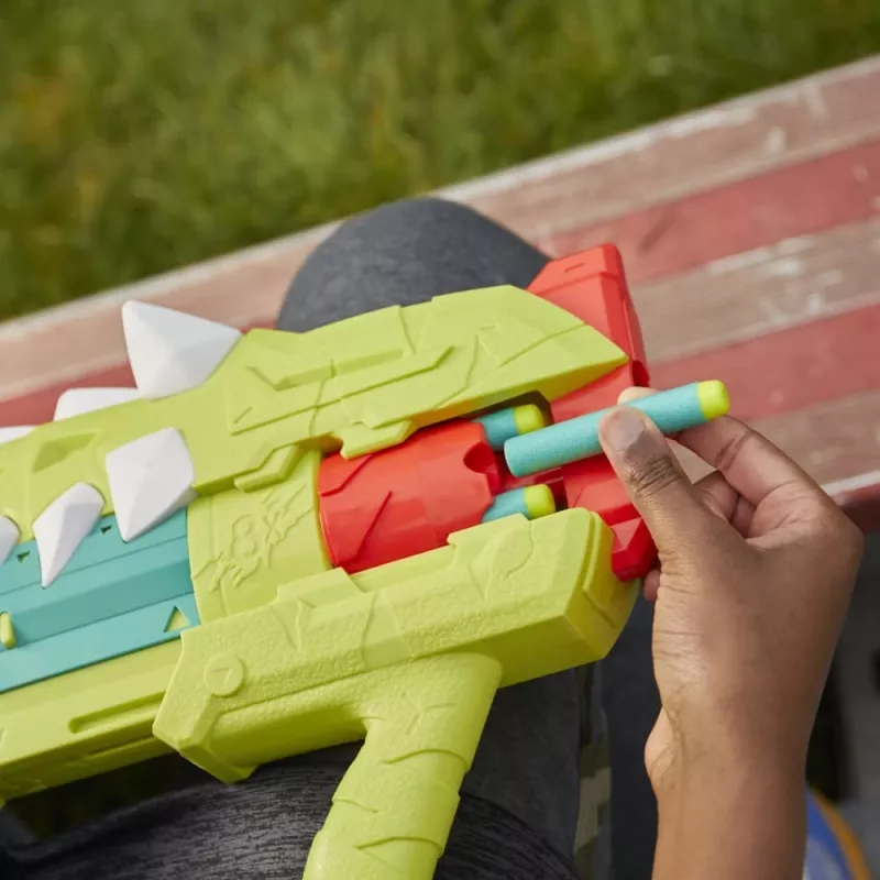 Nerf DinoSquad Armorstrike, žaislinis šautuvas, 8 m., 99 m., Dinozauras, 1 kg