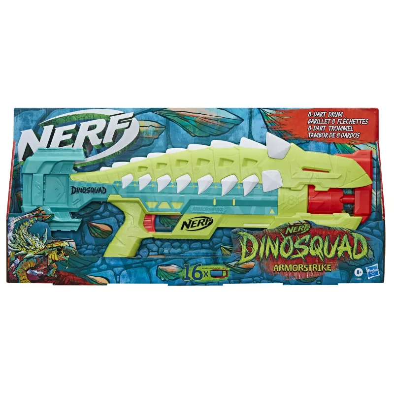 Nerf DinoSquad Armorstrike, žaislinis šautuvas, 8 m., 99 m., Dinozauras, 1 kg