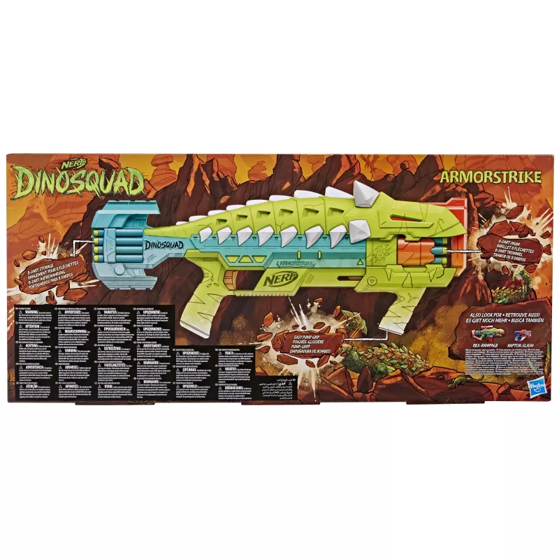 Nerf DinoSquad Armorstrike, žaislinis šautuvas, 8 m., 99 m., Dinozauras, 1 kg