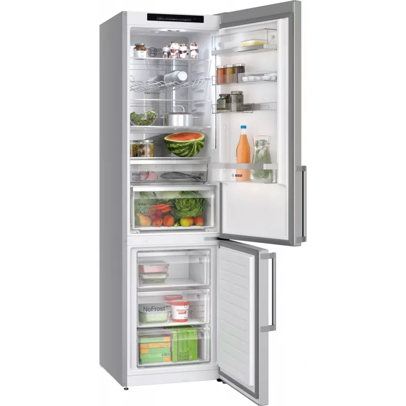 Bosch Serie 6 KGN39AIAU šaldytuvas-šaldiklis Laisvai stovintis 363 L Nerūdijantis plienas