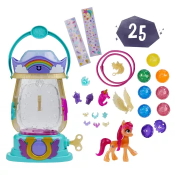 My Little Pony : Naujos kartos filmas „Sparkle Reveal“ žibintas Sunny Starscout – šviečiantis žaislas su 25 detalėmis, staigmenomis