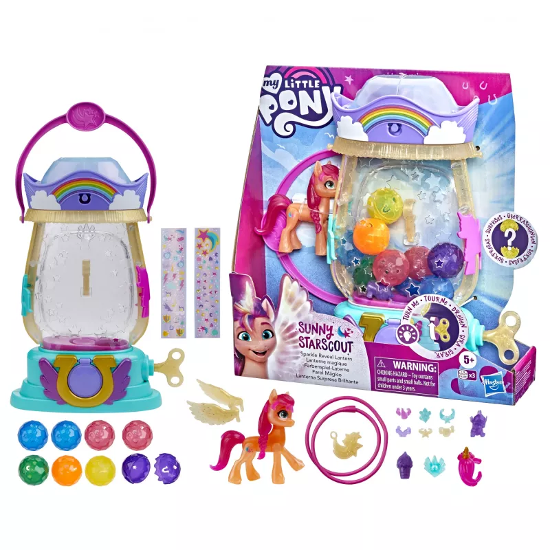 My Little Pony : Naujos kartos filmas „Sparkle Reveal“ žibintas Sunny Starscout – šviečiantis žaislas su 25 detalėmis, staigmenomis