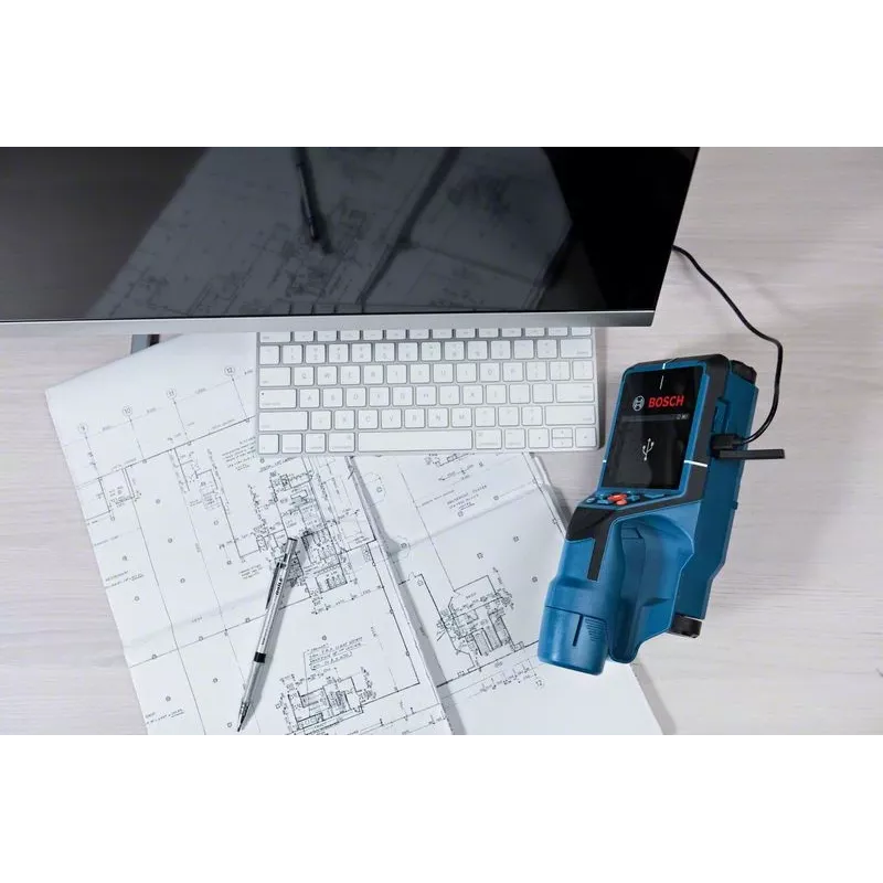 Bosch Wallscanner D-tect 200 C Professional skaitmeninis daugiafunkcis detektorius, svoris 700 g