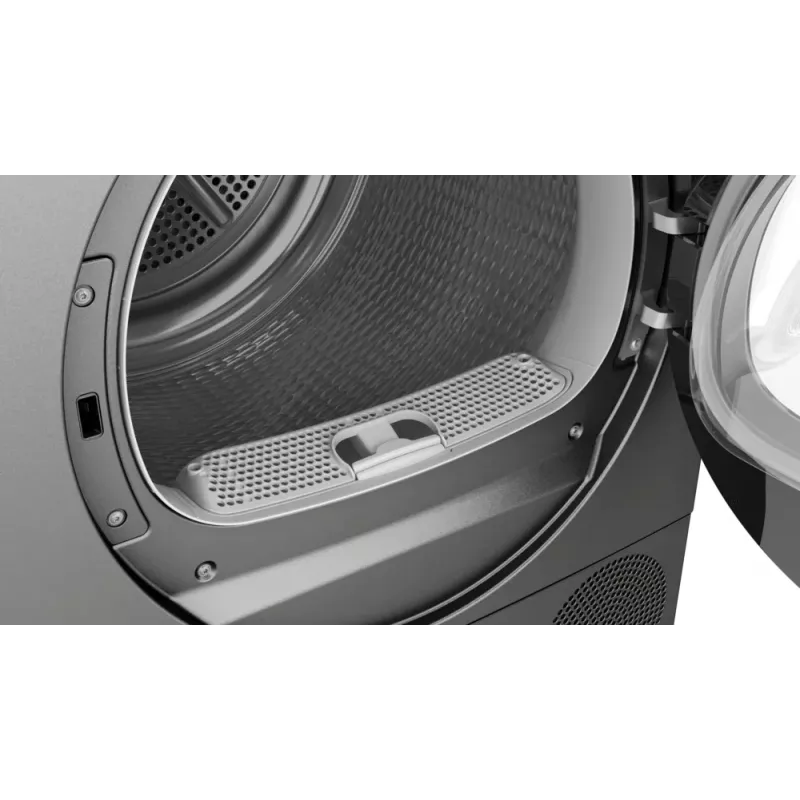 Bosch Serie 6 WQG243DR10 skalbinių džiovyklė Laisvai pastatoma Įkraunama iš priekio 9 kg Pilka