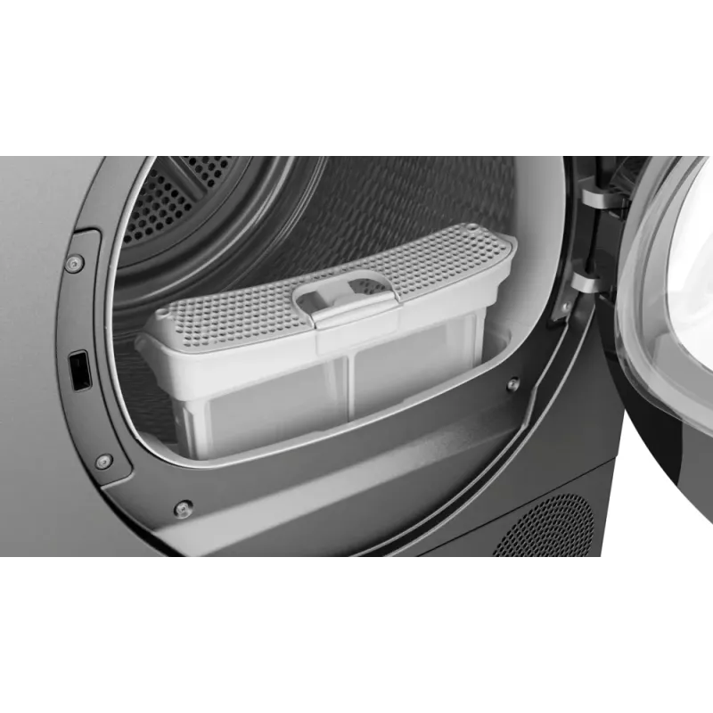 Bosch Serie 6 WQG243DR10 skalbinių džiovyklė Laisvai pastatoma Įkraunama iš priekio 9 kg Pilka